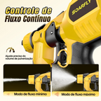 Pistola Pulverizador de Tinta Portátil 850W + 2 Baterias 48V