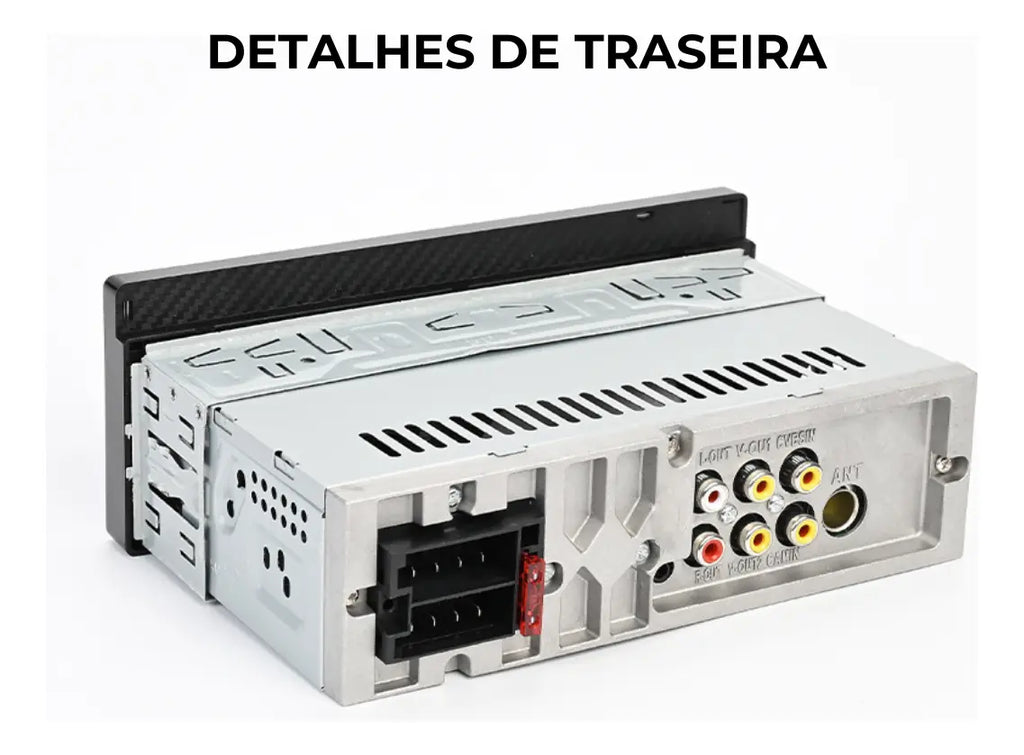 Central Multimídia Universal CarPlay Sem Fio Com Camera De Ré