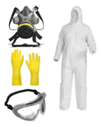 Kit Pintura Mascara Macacão De Proteção Luva Óculos Epi